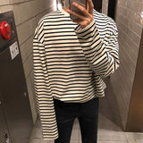 Chicmy- Loose Striped Shirt