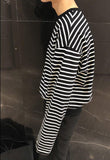 Chicmy- Loose Striped Shirt