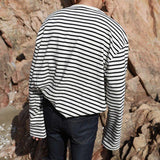 Chicmy- Loose Striped Shirt