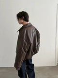 Chicmy- Maillard thickened PU Leather Jacket