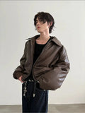 Chicmy- Maillard thickened PU Leather Jacket