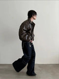 Chicmy- Maillard thickened PU Leather Jacket