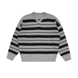 Chicmy-2026 Fall Outfits Christmas Thanksgiving Gift New Year's Eve Outfits nye Outfits chic. 3280 V-NECK STRIPED KNITTED SWEATER