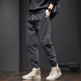 sweatpants outfit men Casual Pants Men's Ankle-Length Ankle-Tied Pants Spring and Autumn New Straight Loose Harem Overalls Long Pants Men's Pants