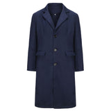 winter outfits men Men's Coat New Color British Men's Long Trench Coat Woolen Coat Men's Woolen Coat