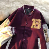 winter outfits men Spring Towel Embroidered Jacket Men's Street Hip Hop Loose Jacket American Baseball Uniform Fashion