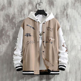 winter outfits men Men's Baseball Jacket Spring and Autumn American High Street Pu Shuai Youth Men's Loose Casual Jacket Men