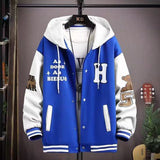 winter outfits men Spring and Autumn Hooded Baseball Uniform Boys Youth Gas Jacket Jacket Middle School Student Coat Fashion