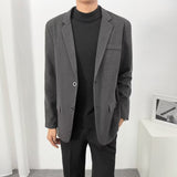 suits men Light Mature Casual Suit Men's Korean-Style Trendy Small Suit Top Hong Kong-Style Single-West Coat