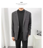 suits men Light Mature Casual Suit Men's Korean-Style Trendy Small Suit Top Hong Kong-Style Single-West Coat