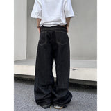 mens fashion American Retro Street Style Jeans 2024 Spring and Autumn Loose Casual Long Pants Fashion