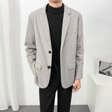 suits men Light Mature Casual Suit Men's Korean-Style Trendy Small Suit Top Hong Kong-Style Single-West Coat