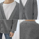 Chicmy-2026 Fall Outfits Christmas Thanksgiving Gift New Year's Eve Outfits nye Outfits chic. 2803 GRAY KNITTED CARDIGAN