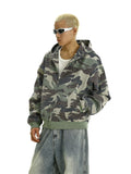 Chicmy-2026 Fall Outfits Christmas Thanksgiving Gift New Year's Eve Outfits nye Outfits chic. 11621 KNIT CAMO ZIP-UP HOODIE