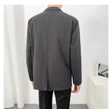 suits men Light Mature Casual Suit Men's Korean-Style Trendy Small Suit Top Hong Kong-Style Single-West Coat