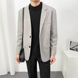 suits men Light Mature Casual Suit Men's Korean-Style Trendy Small Suit Top Hong Kong-Style Single-West Coat