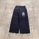 1980s fashion trends American Retro Street Hip Hop Jeans Men's and Women's 2024 Summer E-Commerce Y2K Wide Leg Jeans