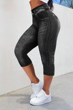 Chicmy-Plain Casual Tight Capris Leggings