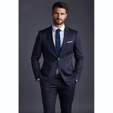 men in black costume 2024 Men's Suit Two-Piece Jacket Pants Banquet Suit