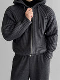 Chicmy-2026 Fall Outfits Christmas Thanksgiving Gift New Year's Eve Outfits nye Outfits chic. 12090 KNIT ZIP-UP HOODIE