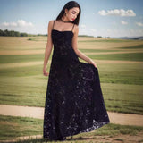 90s streetwear Style Summer New Fashion Sexy See-through Seaside Vacation Slim-Fit Suspender Skirt Floral Dress