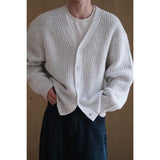 men’s fashion 2024 Cardigan Sweater Simple Advanced Knitted Cardigan Men's Autumn and Winter Sweater Men's Coat Long