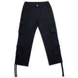 streetwear men outfits INS Loose Fashion Solid Color American High Street Black Overalls Men's Spring and Autumn Youth Popular Retro Trousers Men