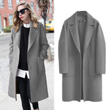 winter outfits men Autumn and Winter Women's Double-Sided Woolen Coat Long Loose Woolen Coat for Women