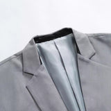 men in black costume Men's Gray Suit Suit Business Formal Casual Suit Two-Piece Wedding Jacket