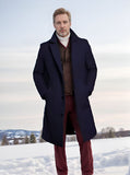 winter outfits men 2024 Coat Men's Mid-Length Solid Color Autumn and Winter Woolen Overcoat Warm Youth Overcoat Jacket