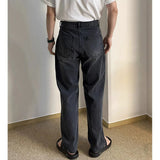 Chicmy- RT No. 11803 BLACK DENIM STRAIGHT JEANS