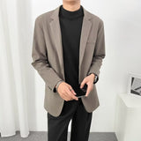 suits men Light Mature Casual Suit Men's Korean-Style Trendy Small Suit Top Hong Kong-Style Single-West Coat