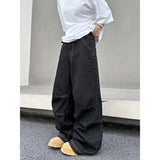 mens fashion American Retro Street Style Jeans 2024 Spring and Autumn Loose Casual Long Pants Fashion