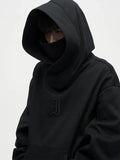 Chicmy- Oversize Fleece Hooded Ninja Sweatshirt