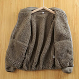 ChicMy-Fall Outfits -Autumn/Winter Coat Jacket INS Style Street Fashion Polar Fleece Double Layer Cardigan Sweatshirt