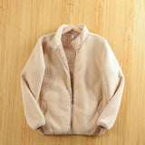 ChicMy-Fall Outfits -Autumn/Winter Coat Jacket INS Style Street Fashion Polar Fleece Double Layer Cardigan Sweatshirt