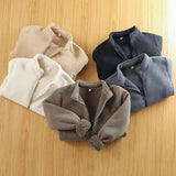 ChicMy-Fall Outfits -Autumn/Winter Coat Jacket INS Style Street Fashion Polar Fleece Double Layer Cardigan Sweatshirt