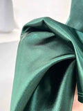 Chicmy-Cyber Monday Christmas party outfits Sexy Mermaid Sleeveless Green Satin Long Prom Dress B345