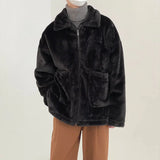 ChicMy-Fall Outfits -Autumn/Winter Coat Jacket INS Style Street Fashion Rabbit Fur Lapel Coat