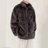 ChicMy-Fall Outfits -Autumn/Winter Coat Jacket INS Style Street Fashion Rabbit Fur Lapel Coat