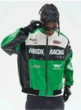 ChicMy-Fall Outfits -Autumn/Winter Coat Jacket INS Style Street Fashion Racing-Themed Motorcycle PU Leather Jacket