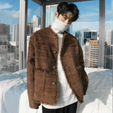 ChicMy-Fall Outfits -Autumn/Winter Coat Jacket INS Style Street Fashion Raw Edge Tweed Jacket