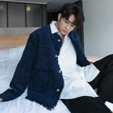 ChicMy-Fall Outfits -Autumn/Winter Coat Jacket INS Style Street Fashion Raw Edge Tweed Jacket