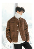 ChicMy-Fall Outfits -Autumn/Winter Coat Jacket INS Style Street Fashion Raw Edge Tweed Jacket