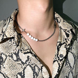 Chicmy- Reflective Pearl Necklace