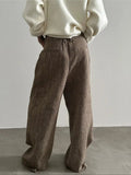 Chicmy- Retro Loose Fit Wide-leg Pants