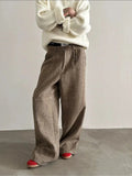 Chicmy- Retro Loose Fit Wide-leg Pants