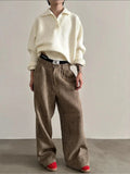 Chicmy- Retro Loose Fit Wide-leg Pants