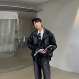 ChicMy-Fall Outfits -Autumn/Winter Coat Jacket INS Style Street Fashion Retro Motorcycle Soft Leather Jacket