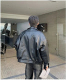 ChicMy-Fall Outfits -Autumn/Winter Coat Jacket INS Style Street Fashion Retro Motorcycle Soft Leather Jacket